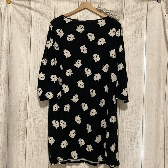 *Halloween Ghost Swing Skater Dress or Tonic Top Stretch Plus XL - Picture 7 of 8